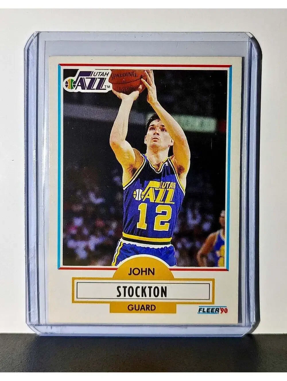 John Stockton 1990 Fleer NBA #189 Card Utah Jazz